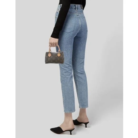 Authentic LOUIS VUITTON Monogram Mini Sac HL Speedy - Picture 10 of 10